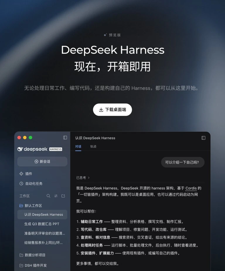 DeepSeek 网页版思维链截面